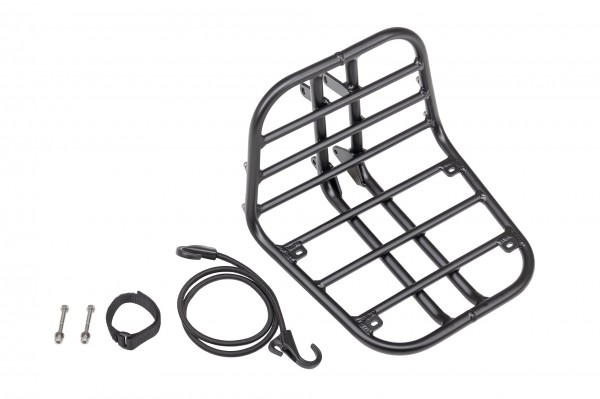 TERN V.R.-Gepäckträger &quot;Hauler Rack&quot;; Aluminium, schwarz, inkl. Spanngurt und Befestigungsmaterial, Tragfähigkeit max. 20kg, Abmessung (LxBxH) 32x31,5